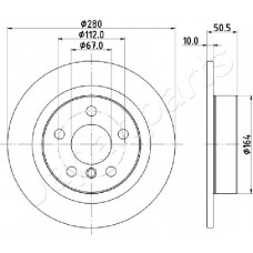 DP-0105 JAPANPARTS Гальмівний диск