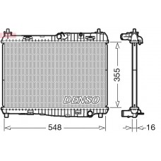 DRM10043 DENSO Радіатор охолодження двигуна