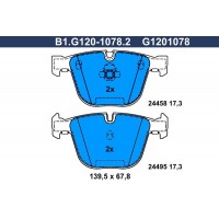B1.G120-1078.2 GALFER Комплект гальмівних колодок дисковий гальм