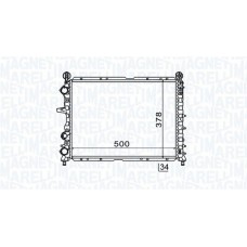 350213154600 MAGNETI MARELLI Радіатор охолодження двигуна