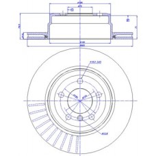 142.1465 CAR Гальмівний диск