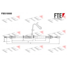 FBS10080 FTE Тросик, cтояночный тормоз