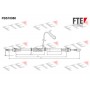 FBS10080 FTE Тросик, cтояночный тормоз