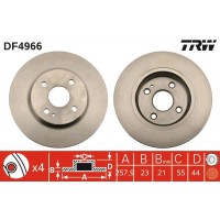 DF4966 TRW Гальмівний диск