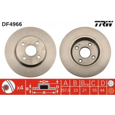 DF4966 TRW Гальмівний диск