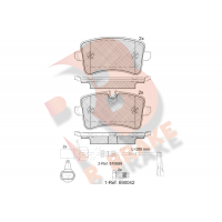RB1986 R BRAKE Комплект гальмівних колодок дисковий гальм