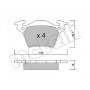 22-0574-0 METELLI КомплеК т гальмівних колодок, дискове гальмо
