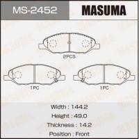 MS-2452 MASUMA Комплект гальмівних колодок