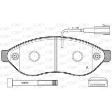 BPA1237.01 OPEN PARTS КомплеК т гальмівних колодок, дискове гальмо
