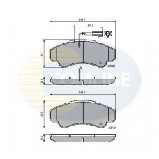 CBP11041 COMLINE Комплект гальмівних колодок дисковий гальм