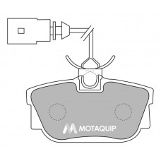 LVXL1127 MOTAQUIP Комплект гальмівних колодок дисковий гальм