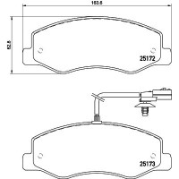 MDB3095 MINTEX Комплект гальмівних колодок дисковий гальм
