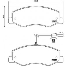 MDB3095 MINTEX Комплект гальмівних колодок дисковий гальм