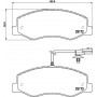 8DB 355 015-311 HELLA PAGID Комплект гальмівних колодок дисковий гальм
