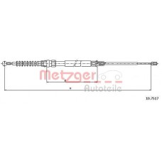 10.7517 METZGER Тросик, cтояночный тормоз