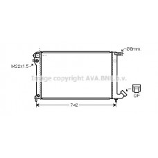 CNA2137 AVA QUALITY COOLING Радіатор охолодження двигуна