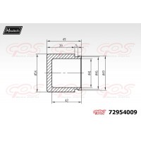 72954009 MAXTECH Поршень корпус скоби гальма
