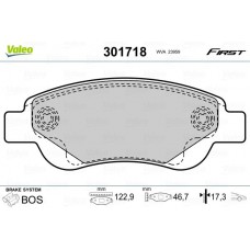 301718 VALEO Комплект гальмівних колодок дисковий гальм