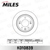 K010839 MILES Гальмівний диск