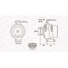 063731638010 MAGNETI MARELLI Генератор