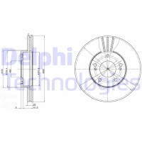 BG2682 DELPHI Гальмівний диск