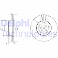 BG2682 DELPHI Гальмівний диск