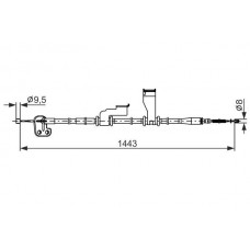 1 987 482 836 BOSCH Тросик, cтояночный тормоз