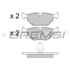 BP2710 BREMSI Комплект гальмівних колодок дисковий гальм