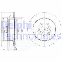 BG3691C DELPHI Гальмівний диск