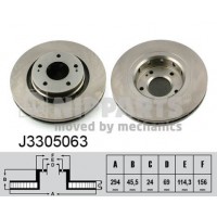 J3305063 NIPPARTS Гальмівний диск
