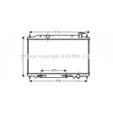 DN2295 AVA QUALITY COOLING Радіатор охолодження двигуна
