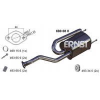 680080 ERNST Глушник вихлопних газів кінцевий