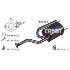 680080 ERNST Глушник вихлопних газів кінцевий