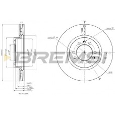 CD5235V BREMSI Гальмівний диск