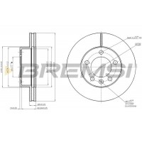 CD7974V BREMSI Гальмівний диск