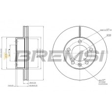 CD7974V BREMSI Гальмівний диск