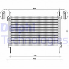 TSP0225007 DELPHI Конденсатор кондиціонера