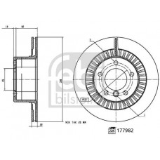 177982 FEBI BILSTEIN Гальмівний диск