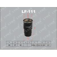 LF-111 LYNXauto Паливний фільтр