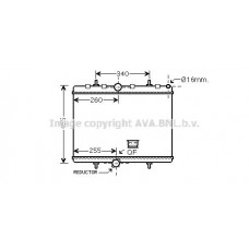 PE2314 AVA QUALITY COOLING Радіатор охолодження двигуна