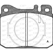 BPA0010.40 OPEN PARTS КомплеК т гальмівних колодок, дискове гальмо