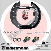 20990.129.9 ZIMMERMANN Комплект гальмівних колодок