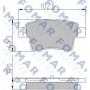 FO 929881 FOMAR Friction Комплект гальмівних колодок дисковий гальм