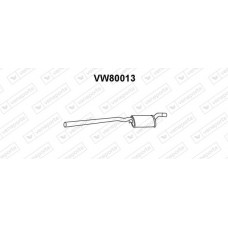 VW80013 VENEPORTE Середній глушник вихлопних газів