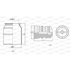 DCK5085.04 OPEN PARTS Пилозахисний комплект амортизатор