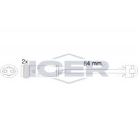 610484 E C ICER Сигналізатор зносу гальмівних колодок