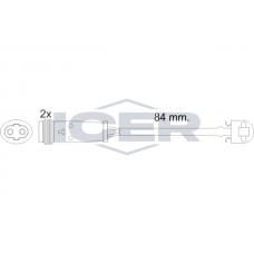 610484 E C ICER Сигналізатор зносу гальмівних колодок