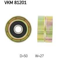VKM 81201 SKF Паразитный / Ведущий ролик, Зубчастий ремінь