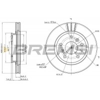 CD6395V BREMSI Гальмівний диск