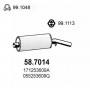 58.7014 ASSO Глушник вихлопних газів кінцевий